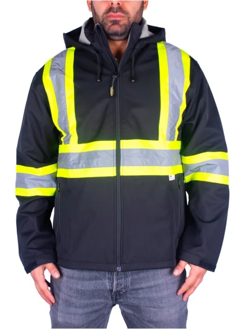 Holmes -  Men’s High Visibility Fleece Lined Softshell Jacket / Workwear
